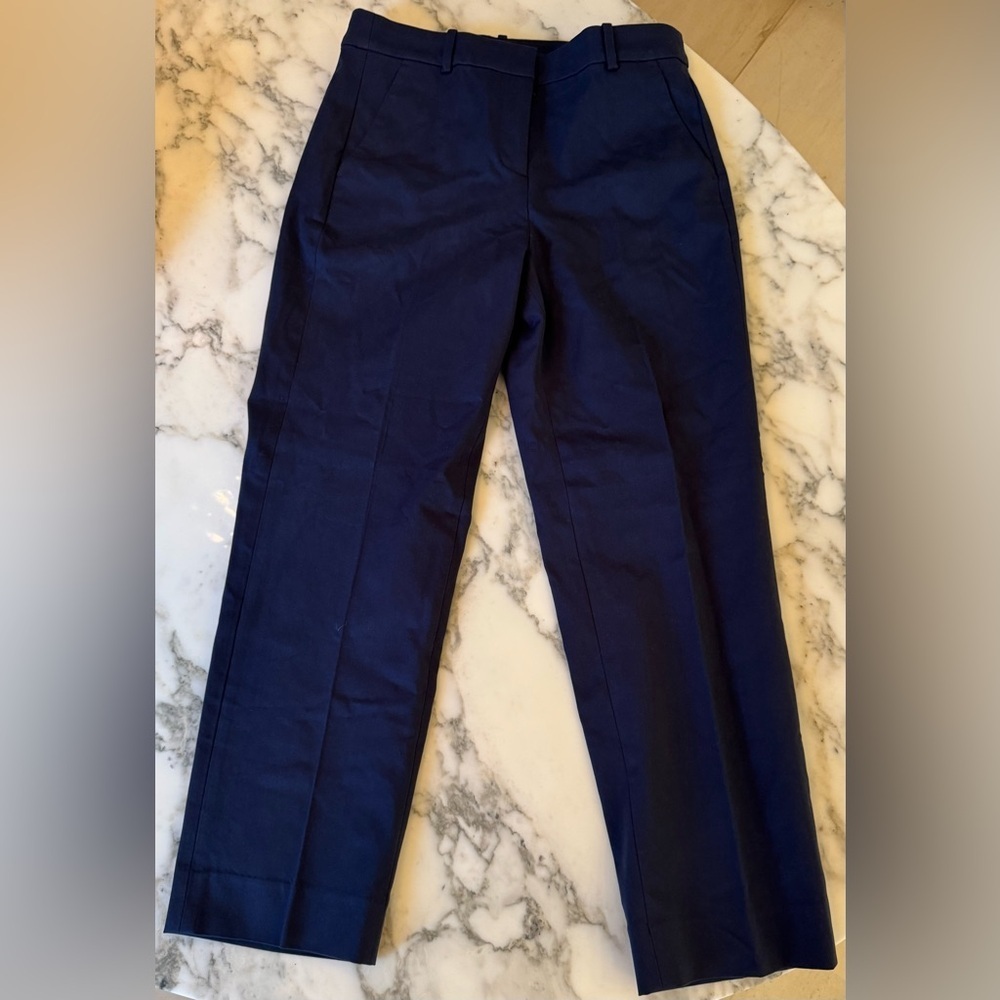 NWT J Crew Factory Kallie straight-leg pant Size 6 Navy - Picture 4 of 7
